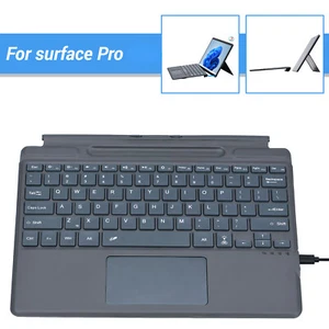 For Microsoft Surface Pro 11 10 9 8 7 6 5 4 X Rechargeable Detachable Keyboard - Picture 1 of 24