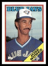 1988 Topps #28 Jose Nunez Toronto Blue Jays Baseball card