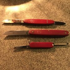 Victorinox Vintage Pocket Knifes Lot Of 3
