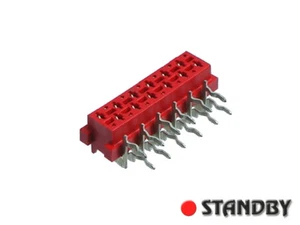 2pcs 12pin THT Female-on-Board Connector Side Entry Micro-MaTch 8-0100400-2 AMP - Imagen 1 de 2
