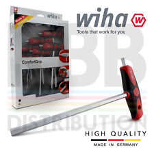 Wiha L Key With T Handle Hex Driver Set Comfort Grip Metric 2.5mm 8mm 26247
