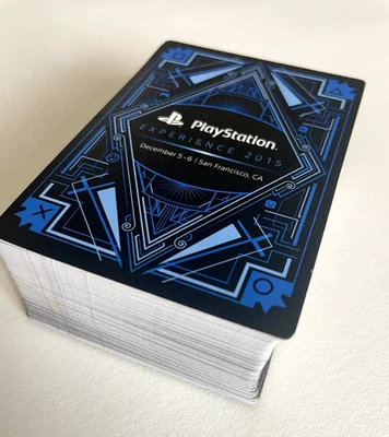 RARE / FULL SET / 66 CARDS - PSX PlayStation Experience 2015 collectible Cards - Image 1 of 4
