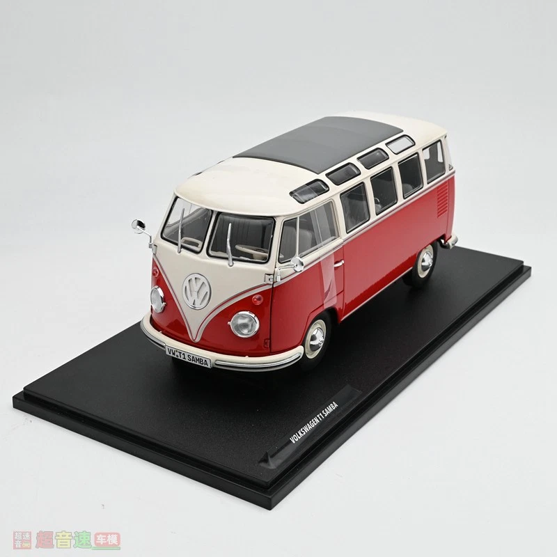 1:18 Volkswagen VW T1 Samba Bus Microbús Aleación Diecast Modelo Coche Foto 1 de 4