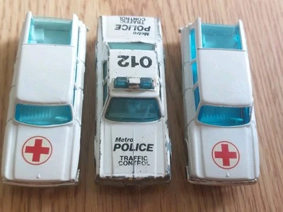Vintage 1960’s Husky Studebaker Wagonaire Ambulance #30  Gran Fury Police - Image 1 of 4