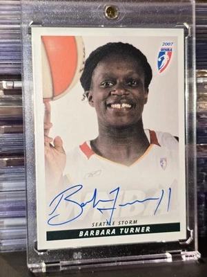 2007 Rittenhouse WNBA Barbara Turner limited edition Auto Autograph STORM! - Image 1 of 3