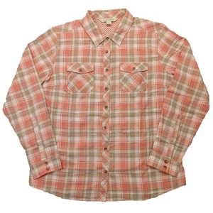 Gander Mountain Guide Series Shirt L Damen Langarm Pfirsich Baumwolle Taschen - Bild 1 von 6