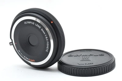 Lente ojo de pez Olympus BCL-0980 negro 9 mm F8.0 gran angular [EXC++] de... - Imagen 1 de 4