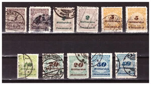 GERMAN EMPIRE:1923 Mi DR-325-330 Inflation Series Value in Billions Used Set - Picture 1 of 1