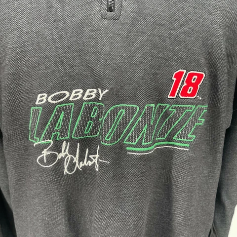 Bobby Labonte NASCAR Chase Authentics Mens 1/4 Zip Pullover Sweatshirt Black L Cover