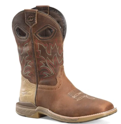 Double H Men's Veil Wide Square Soft Toe EH Oil&Slip Resist  Pull-On Boot DH5387 - Image 1 of 4