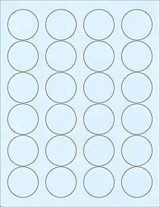6 FOGLI 1-2/3" CERCHIO TONDO VUOTO 144 ETICHETTE ADESIVE BLU ARTIGIANATO MULTIUSO - Foto 1 di 1
