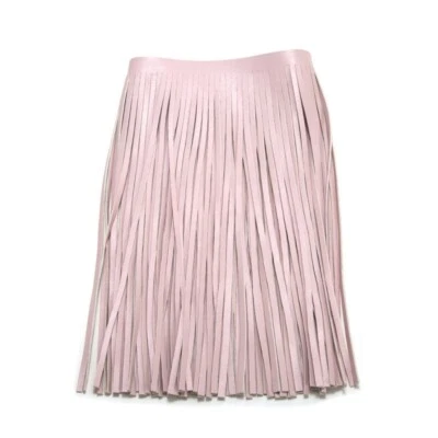 1M Double-sided PU Leather Tassel Fringe Trim DIY Dress Hem Bag Sewing Craft - Image 1 of 4