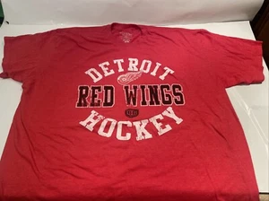 Detroit Red Wings Men's T-Shirt Size XL Red NHL, Old Time Hockey - Picture 1 of 11