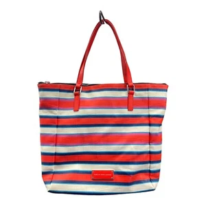 Bolso de Mano MARC BY MARC JACOBS Take Me Jacobson rojo coral PVC/cuero a rayas - Imagen 1 de 8