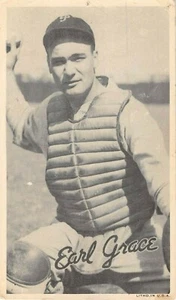 1936 Goudey WidePenPremium BaseballCard Earl Grace PhiladelphiaPhillies postcard - Picture 1 of 2