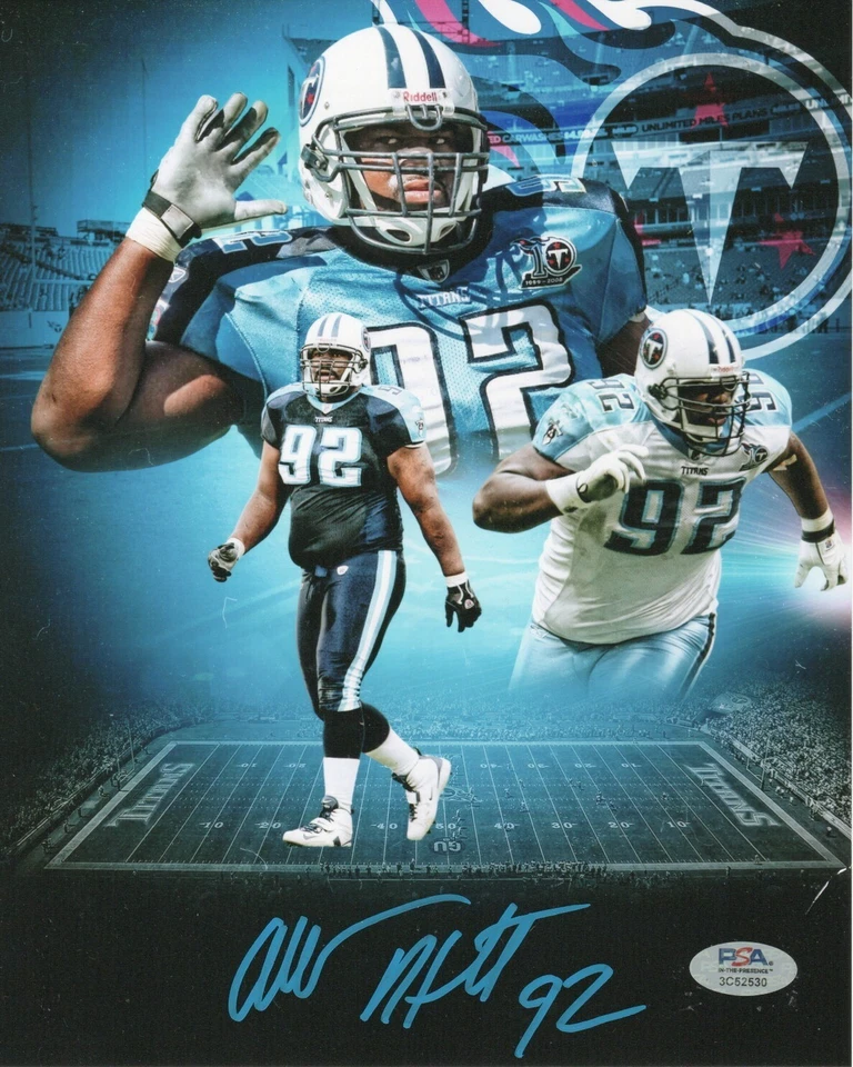 ALBERT HAYNESWORTH Signed Autographed 8x10 Photo Picture Tennessee Titans PSA - Image 1 of 1