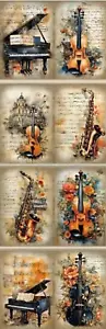 VINTAGE ANTIQUE LOOK INSTRUMENTS,FLOWERS -UNIQUE Exquisite Bookmarks - Picture 1 of 1