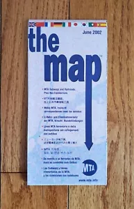 JUNE 2002 THE MAP - NYC SUBWAY BUS MAP MTA NYCTA RAILROAD BRIDGES & TUNNEL - Picture 1 of 4