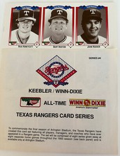 1993 Keebler Minyard All-Time Texas Rangers Card Series #4 Book
