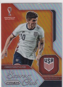 2022 Prizm World Cup Panini No. 22 Christian Pulisic Silver Prizm Scorers Club - Picture 1 of 2