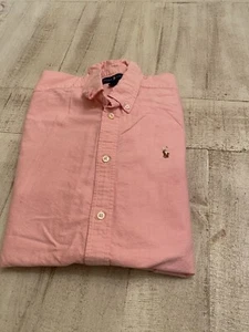 Ralph Lauren Polo Youth Size 20 Pink Long Sleeve  - Picture 1 of 6