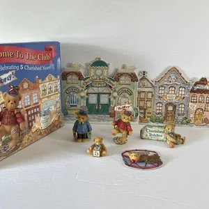 Vintage Cherished Teddies 5 Year Charter Member Club Box with Additional Figures - Picture 1 of 5