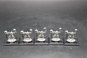 Warhammer 40K Epic Chaos Daemons Plaguebearers of Nurgle x5 Metallo - Foto 1 di 2