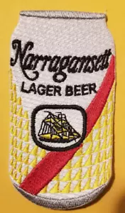 Narragansett Lager Bierdose bestickter Aufnäher * ca. "2x3,5" - Bild 1 von 2