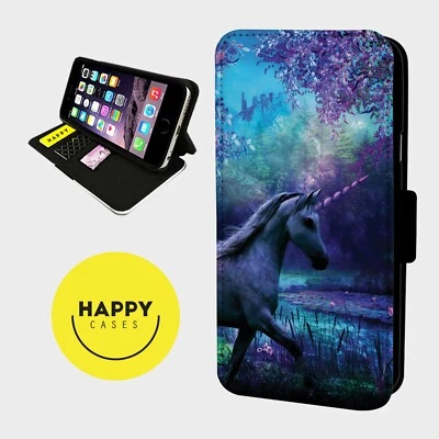 EINHORN MAGISCHER WALD - Kunstleder Flip Handyhülle - iPhone/Samsung - Bild 1 von 4