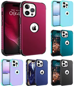 Custodia robusta protettiva ibrida silicone antiurto PC per iPhone 14 Pro Max - Foto 1 di 56