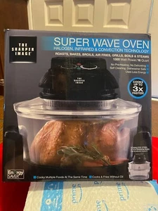 The Sharper Image 8217 Super Wave Oven 1300 W 16 QT Infrared Convection Black - Picture 1 of 11
