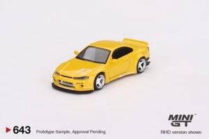 MiniGT 1/64 Nissan Silvia (S15) Rocket Bunny Bronze Yellow MGT00643 - Foto 1 di 1