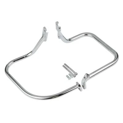 Rear Saddlebag Guard Rail Crash Bar For Harley Heritage Softail FLSTC FXST US - Image 1 of 4