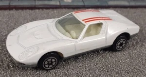 Vintage 70's Yatming Lamborghini Miura white near mint unplayed with China - Picture 1 of 6