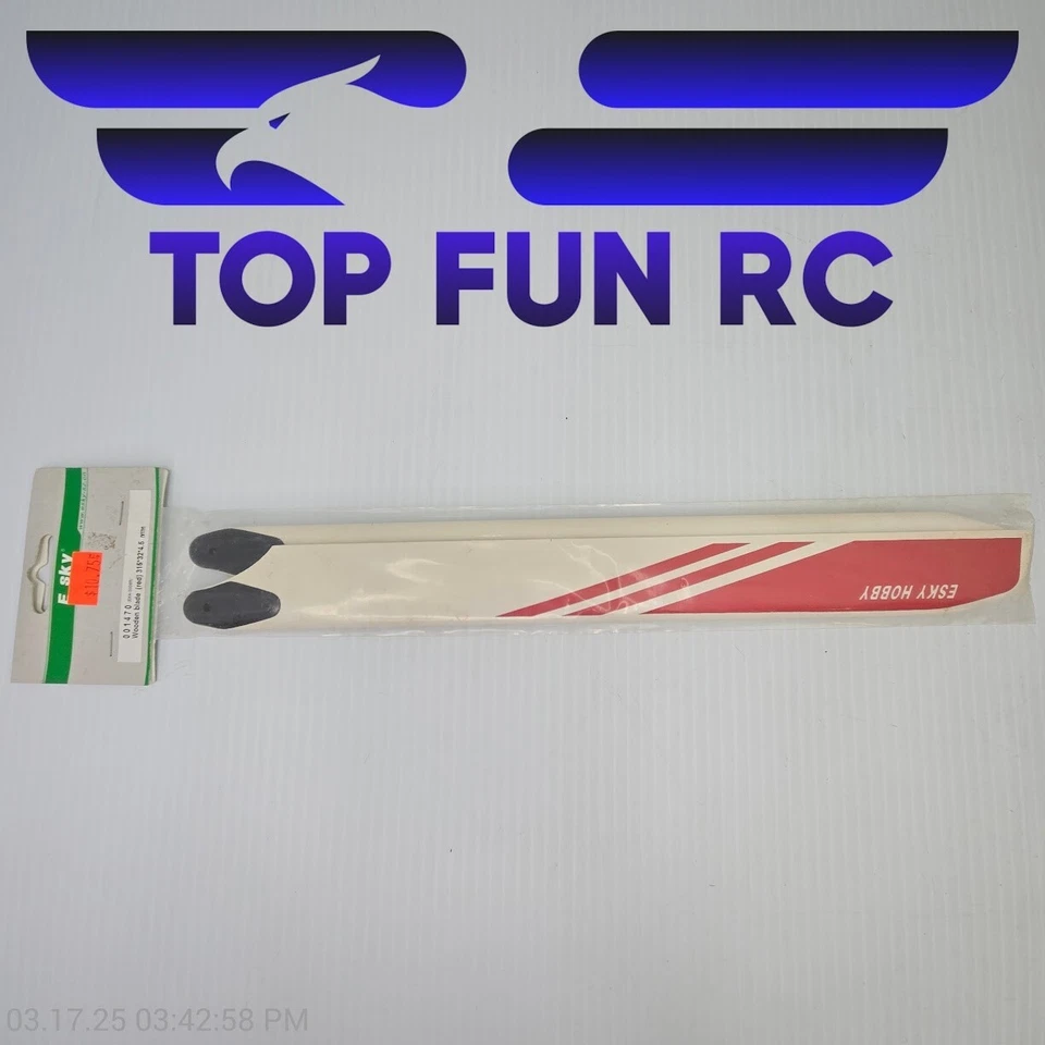 Esky 001470 Wooden Blade (red) 315x32x4.5mm - Image 1 of 1