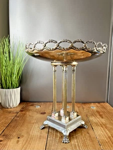 ANTIQUE CORINTHIAN COLUMN CENTREPIECE PEDESTAL FRUIT BOWL STAND WMF SILVER PLATE - Picture 1 of 22