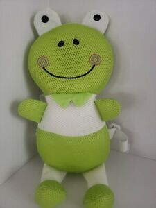JJ Ovce Toddler Adjustable Plush Green Frog Backpack Safety Harness