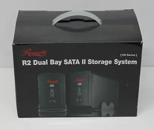 Rosewill 3.5 Dual-Bay Enclosure R2-JBOD SATA II Storage System w/ Box - Picture 1 of 2