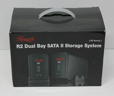 Rosewill 3.5 Dual-Bay Enclosure R2-JBOD SATA II Storage System w/ Box - Image 1 of 2