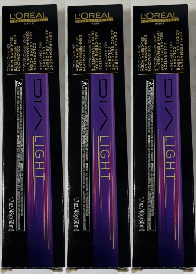 3 Batidos Loreal DiaLight DEMI PERMANENTES SIN AMONÍACO #10.23/10VG ORO NACARADO Foto 1 de 1