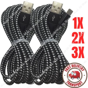 10FT Braided USB Charging Cable For iPhone 11 XR 8 7 Plus iPad Charger Cord Long - Picture 1 of 11