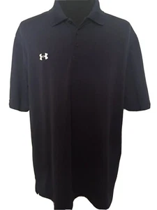 Under Armour Loose Polo Golf Shirt Mens XL Extra Large Blue Heat Gear - Picture 1 of 7