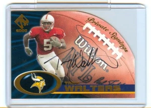 2000 firmas privadas de Troy Walters autógrafo Stanford Vikings - Imagen 1 de 1