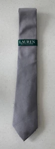 Cravatta Ralph Lauren uomo grigio argento - Foto 1 di 2