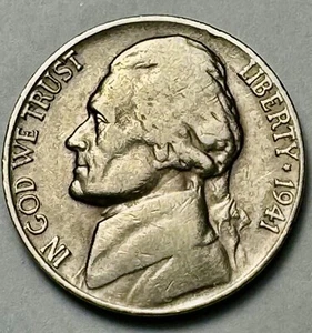 1941 P US Jefferson Nickel 5 Cents Coin Good Condition. 13.253 - Picture 1 of 2