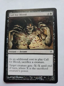 MTG Magic The Gathering Card Call for Blood Instant Arcane Black Betrayers Of Ka - Picture 1 of 2