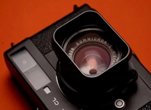Metal Lens Hood For Leica Summicron-C 40mm f/2 CNC 7-Elements Alloy Lens Hood - Picture 1 of 7