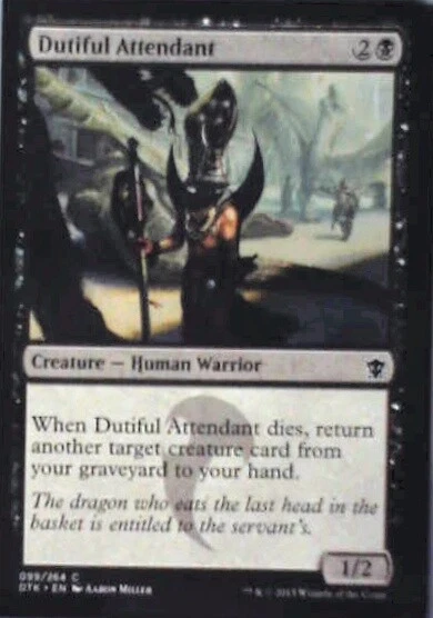 Dutiful Attendant - Dragons of Tarkir: #99, Magic: The Gathering Nm R146 - Image 1 of 1