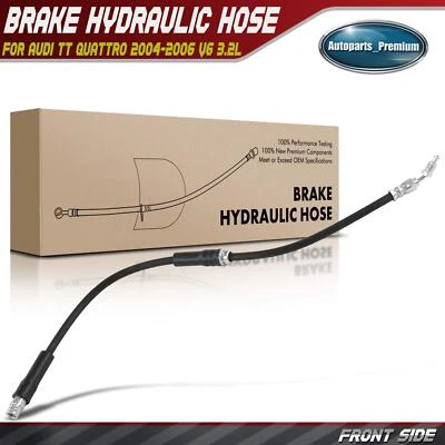 Manguera hidráulica de freno delantero izquierdo o derecho para Audi TT Quattro 2004-2006 V6 3,2 L Foto 1 de 4