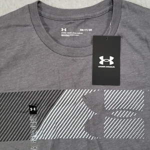 Under Armour Fast Left Chest Short Sleeve Tshirt Mens Small Loose Gray - Imagen 1 de 8